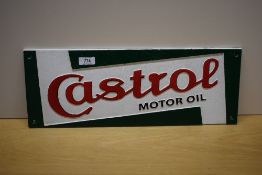 A Castrol Motor Oil cast wall sign 49 x 18cm