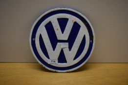 A VW circular wall plaque 23cm