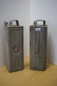 Two vintage Petroliux cans