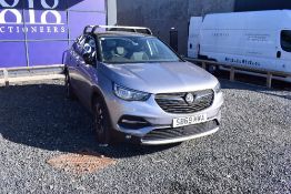 A Vauxhall Grandland X Sport NAV Turbo 1200cc petrol car in Grey, first registered 24th December