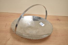 A 20th-century Arts and Crafts Keswick School of Industrial Arts (KSIA) polished metal fruit bowl,