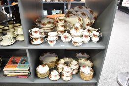 A large quantity of 20th-century Royal Albert 'Old Country Rose' bone china part tea and dinner