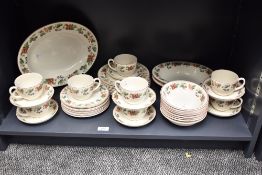 A selection of late 20th-century Wedgwood Queens Ware 'Provence' tableware, featuring soft berry