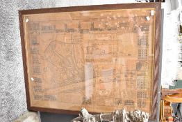 Of Newcastle interest, thought to be an 18th-century engraved plan of Newcastle upon Tyne after