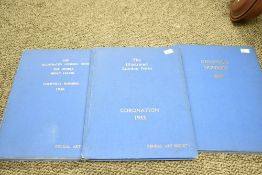 Of local interest, three mid-to-late 20th-century Kendal Art Society hardback books; sold with two