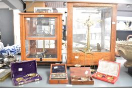 A selection of late 19th to 20th-century brass chemist scales, to feature a quantity of Victorian