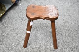 Thought to be early 20th-century Robert 'Mouseman' Thompson (1876-1955) of Kilburn adzed burr oak