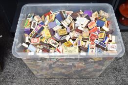 A very large quantity of 20th-century miniature matchboxes and skillets, featuring sports,