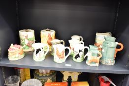 A selection of charming vintage Border Fine Arts 'Country Kitchen' designed by James Herriot ware,