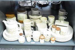 A selection of mid 20th-century Hornsea Pottery 'Fleur' tableware, designed by Sara Vardy and