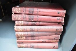 Eight early 20th-century hard back volumes of The Great War: The Standard History of the All-