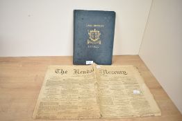 Local History. Local Chronology; Being Notes of the Principle Events Published in the Kendal