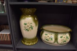 A large late 20th-century ironstone Blakeney Pottery Limited of Staffordshire basin; sold with a