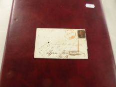 GB POSTAL HISTORY COVERS INCLUDING 1D BLACK ON COVER IN ALBUM Small selection of covers 11 in