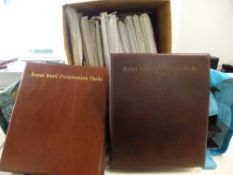 GREAT BRITAIN PRESENTATION PACKS + ODD Ci's 500+ PACKS 1960's ONWARDS 8 Volumes along with a box