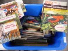 TRADE CARD ALBUMS & SOME CIGARETTE CARDS, TUB WITH 60+ VOLUMES Collection of 60+ volumes with a