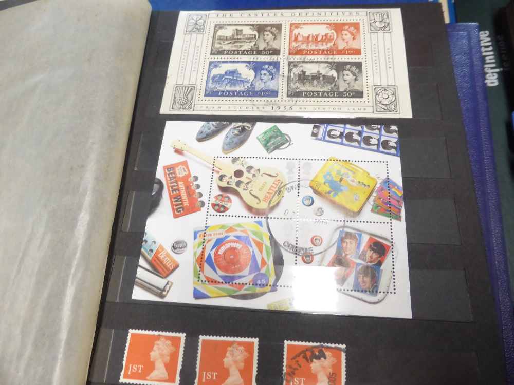GB VARIOUS COLLECTIONS IN 14 VOLUMES, ALL ERAS MINT AND USED ...