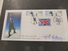 GB 2003 EXTREME ENDEAVOURS CONQUEST OF EVEREST BRADBURY COVER SIGNED EDMUND HILLARY Fine Bradbury