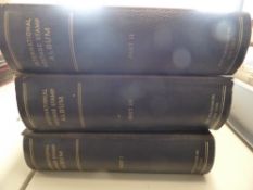 WORLDWIDE, THREE LARGE SCOTT ALBUMS (PARTS 1-3) CONTAINING 2500+ STAMPS M & U Three hefty Scott