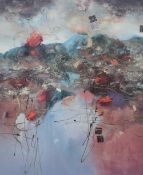 After Joanne Miller Rafferty (American 20th Century) Lithograph 'Leap of Spirit II', an abstract