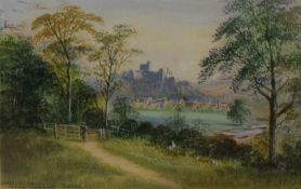 F.Perks (19th/Early 20th Century) English School Watercolour 'Bridgnorth from Knowle Sands' a view