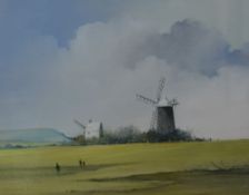 Hagop Kasparian (20th Century) oil on board 'Jack and Jill', landscape depicting a pair of