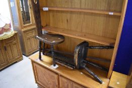 Two antique spinning chairs for spares or repair