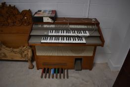 A vintage Bentley Solina electric organ
