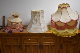 A selection of various lamps shades