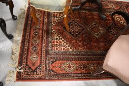 A modern/vintage Belgian style rug, approx. 200 x 140cm