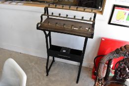 Ecclesiastical interest, vintage metal church votive/vigil twenty one candle stand , having offering