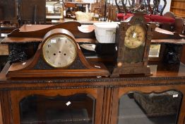 Two antique clocks and spares