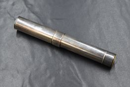 A George VI silver doctor's pen light, of plain cylindrical form, marks for Birmingham 1940, maker