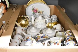 A collection of assorted children's tea services.