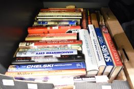 A large collection of contemporary hardback books, with most titles pertaining to football,