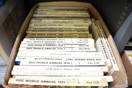Dogs. A selection of 'Our Dogs' Year Books/Annuals. 1970's/80's. (17) together with Dogs. A