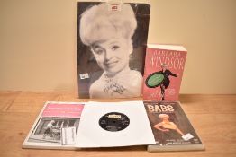 A small quantity of Barbara Windsor ephemera to include a signed photograph, Sparrows Can't Sing
