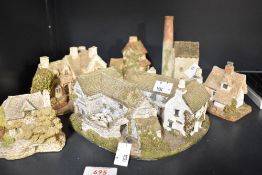 Four Lilliput Lane cottages including Troutbeck Farm, The Briary, Moreton Manor and Clare Cottage