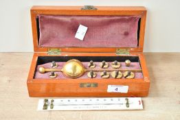 An early 20th-century G.H.Zeal Limited of London brass Sikes Hydrometer, used for measuring