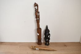 Of ethnographic interest, a selection of 20th-century Papua New Guinea ritual and ancestral tribal