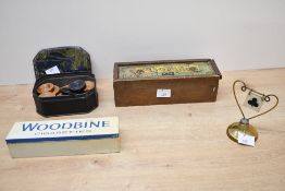 Gaming interest* A cased set of Woodbine Cigarettes branded dominoes, together with an earlier