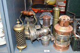 A selection of late 19th to early 20th-century brass and metal ware, to feature a Miller's