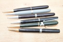 Six Mabie Todd & Co Fyne Point pencils