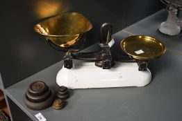 A 20th-century William and Thomas Avery Limited of Birmingham iron and brass weighing scale with