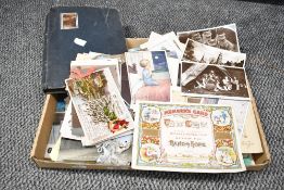 A quantity of late 19th to early 20th-century postcards, note cards, and picture postcards, with