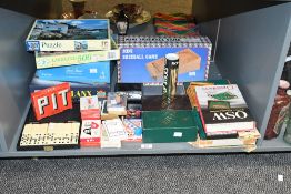 Gaming interest* A selection of mixed playing cards, card games, dominoes, puzzles, trivia games and