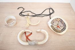 Of ethnographic interest, a selection of 20th-century Papua New Guinea shell personal adornments, to