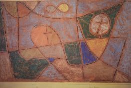 After Paul Klee (Swiss-German 1879 - 1940) Lithograph 'Die Beiden', entitled and attributed with