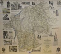 *Local Interest* After Alfred Wainwright (British 1907 - 1991) 'A Map of the County of
