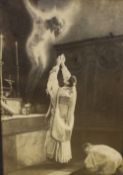 After Yvon (19th Century) a pair of ecclesiastical prints depicting worship within a church,
